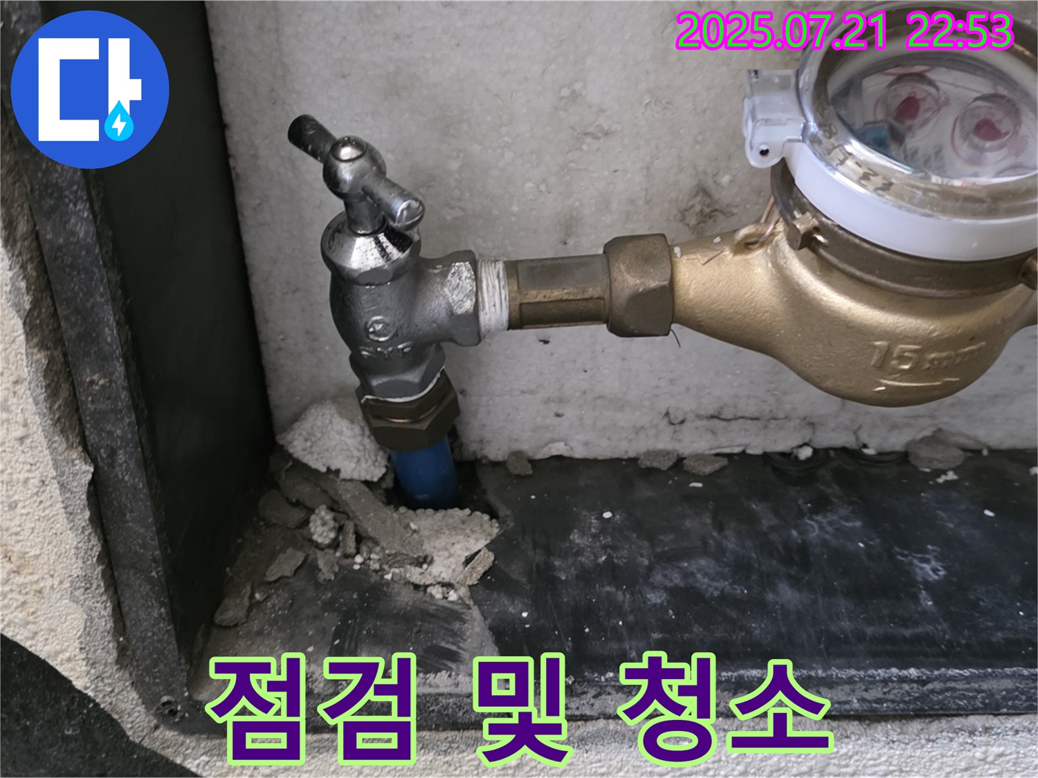 남양주 진건읍 사릉리 - 수도 계량기 점검 및 주변 청소 작업