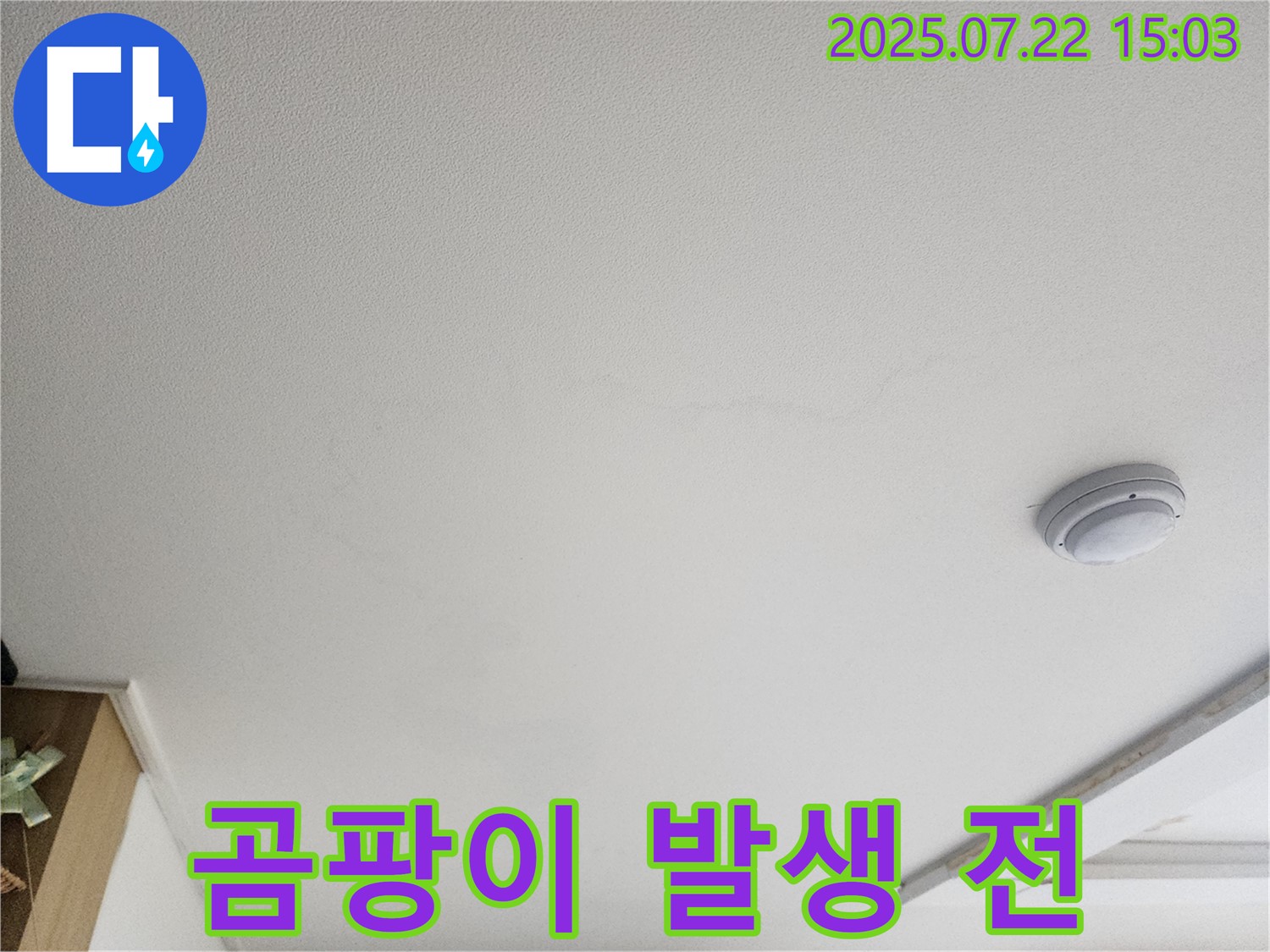 일산 누수탐지 - 천장 누수 - 곰팡이 발생 전에 서둘러 조치하세요!