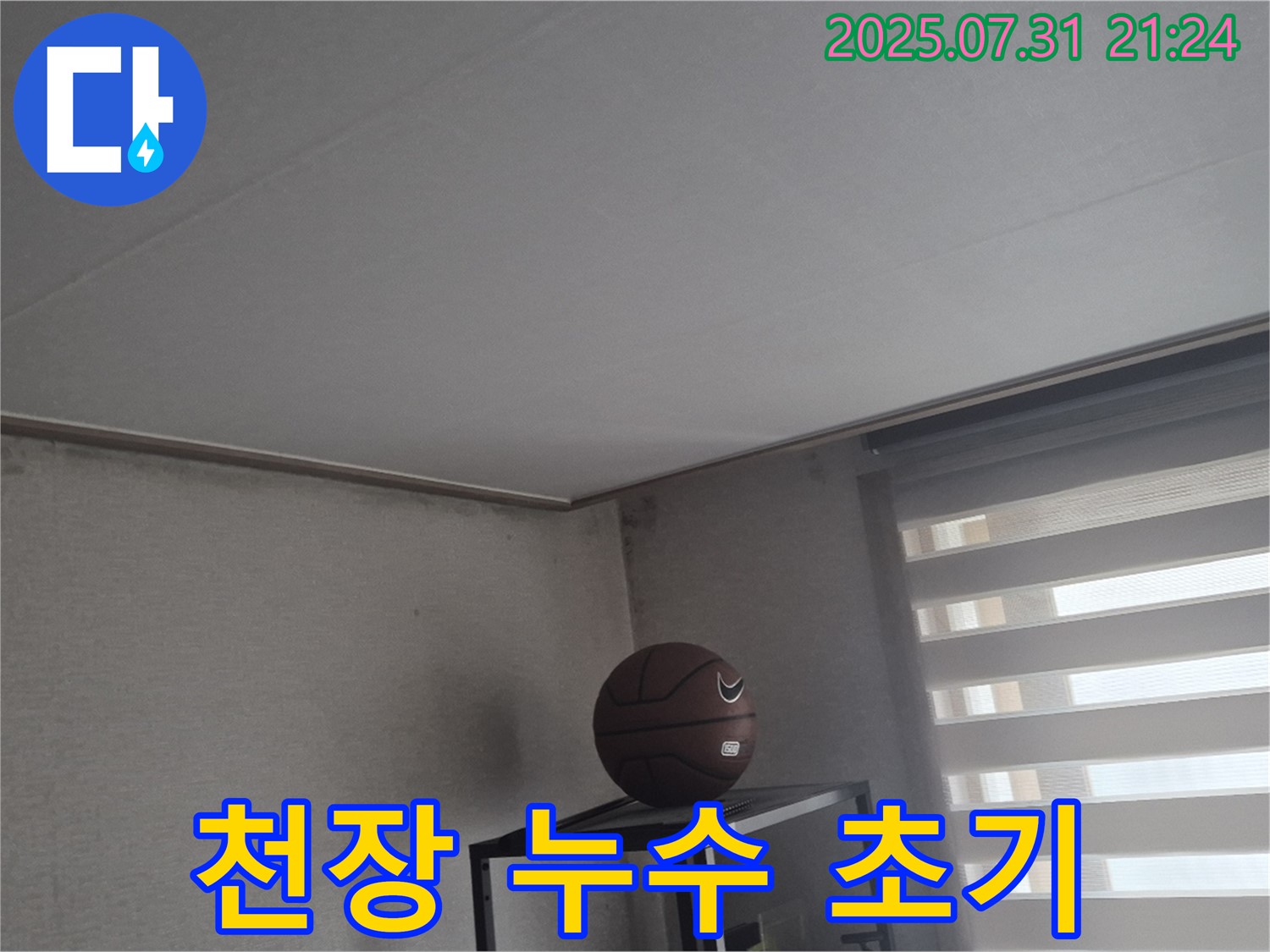 고양시 덕양구 천장 누수 - 누수 초기 증상 발견