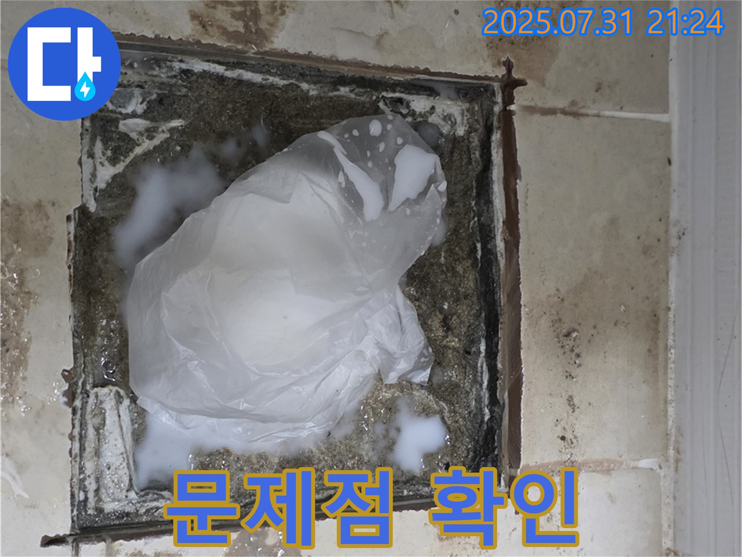 고양시 - 욕실 하수구 누수, 문제점 발견