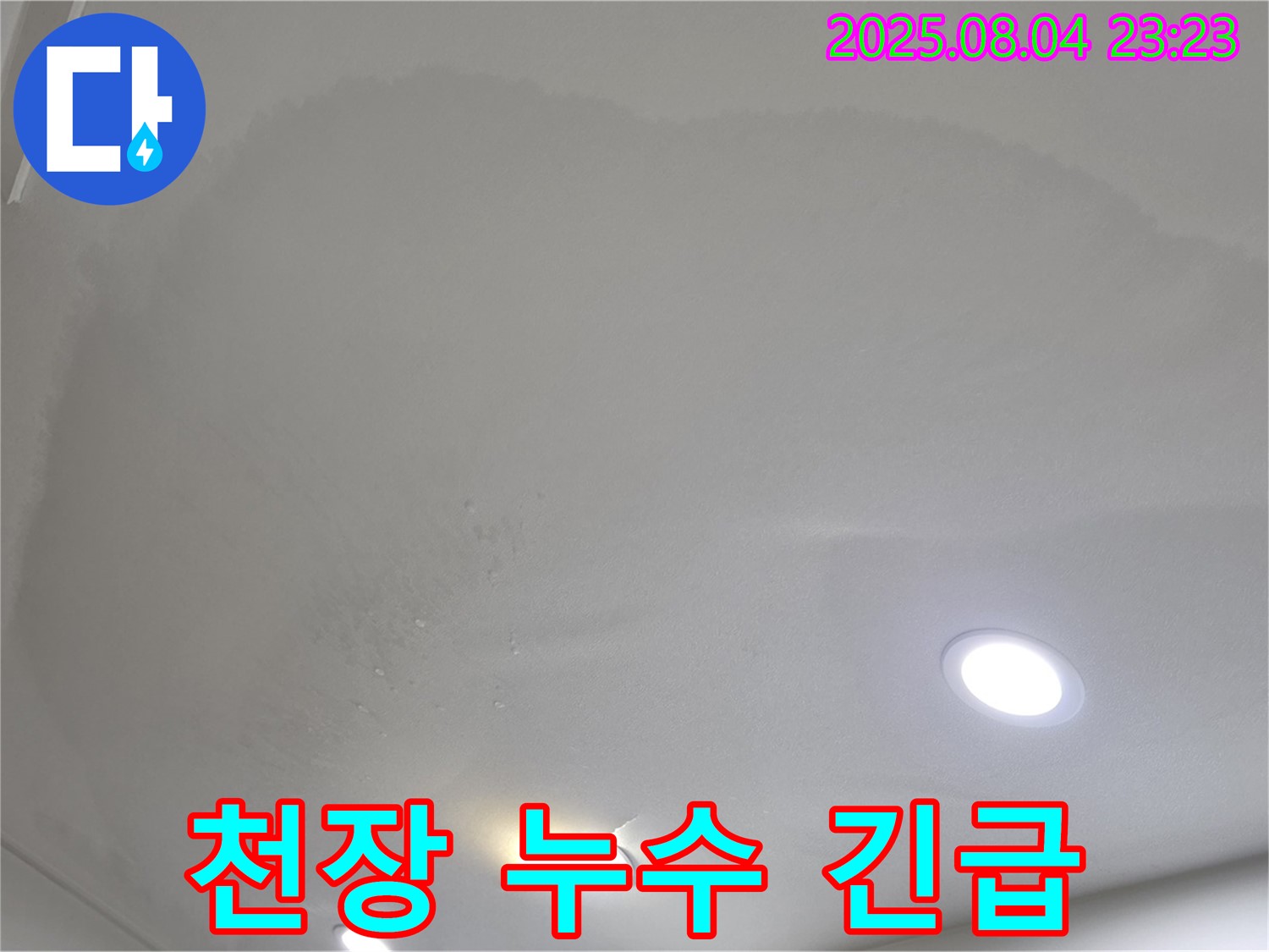 양주 삼숭동 아파트 누수 - 천장 누수 긴급 상황