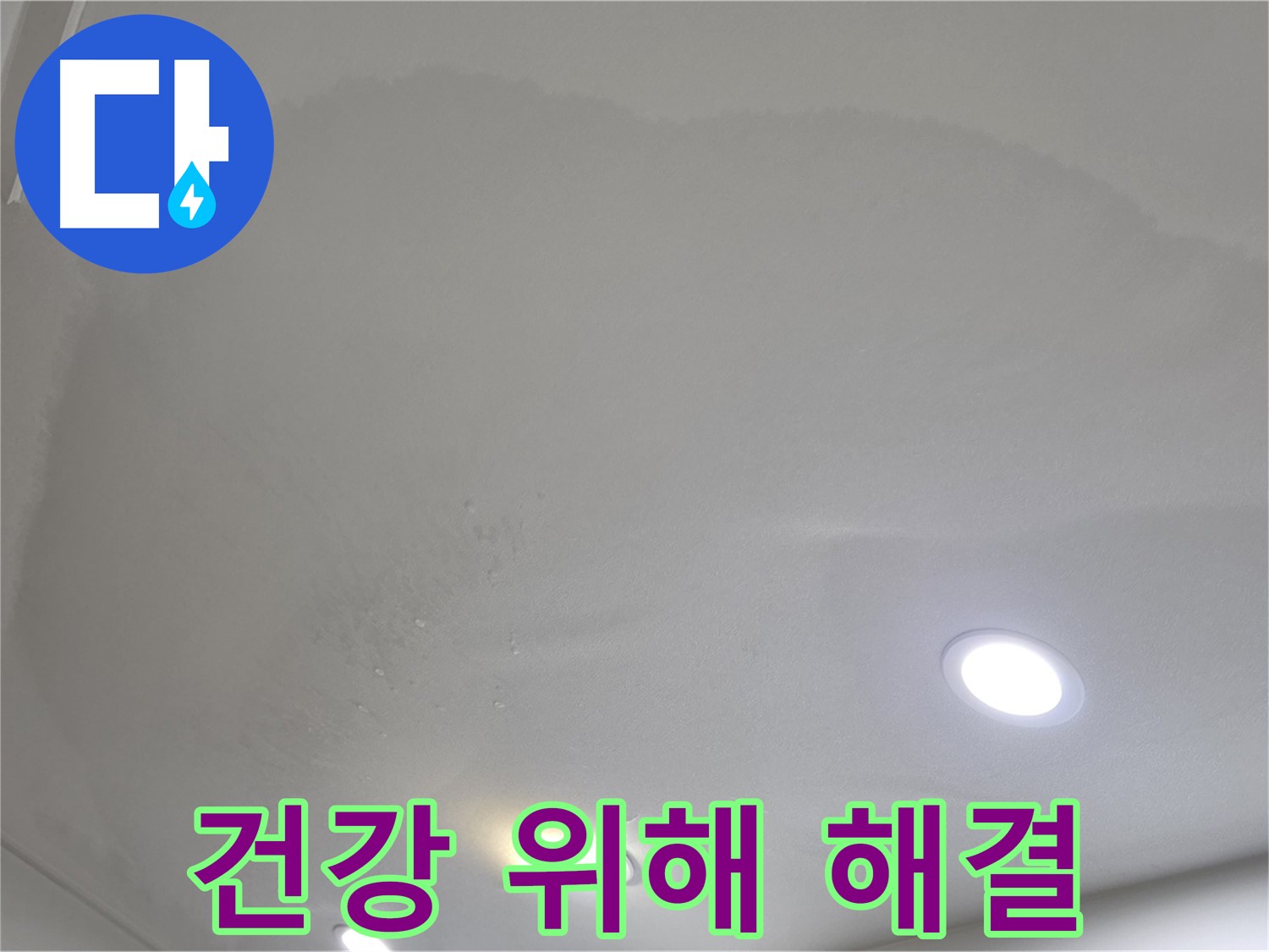 양주시 삼숭동 누수 - 곰팡이 핀 천장, 건강 위해 해결