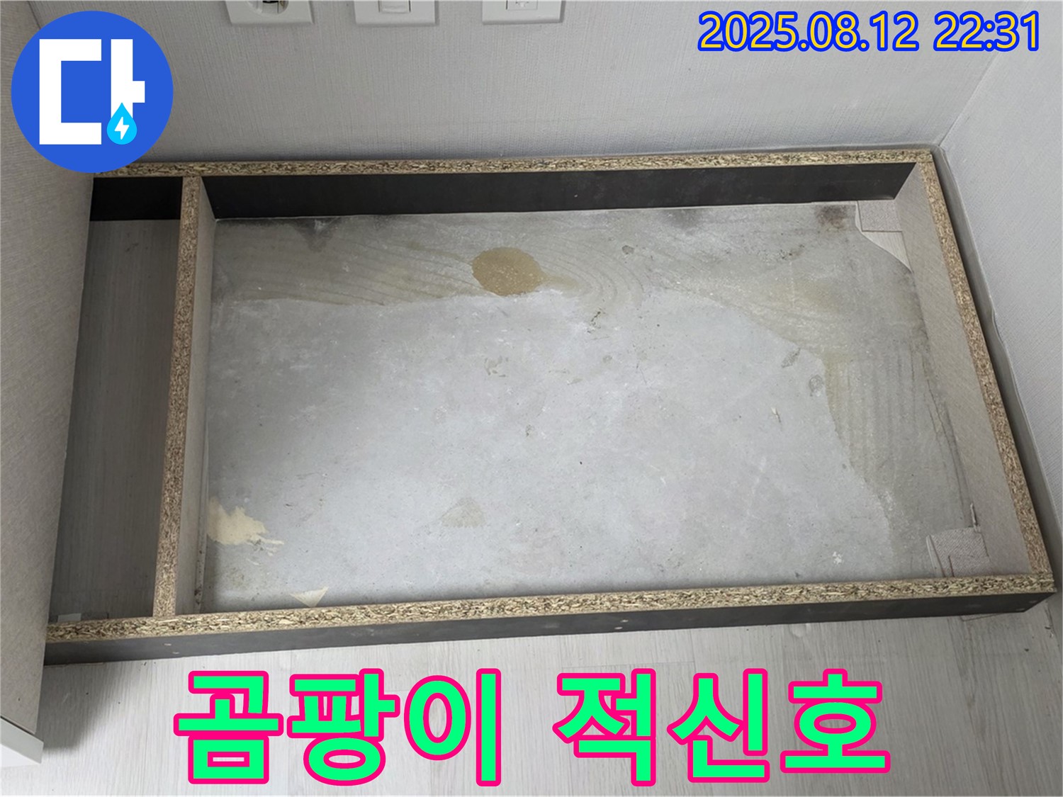 싱크대 철거 후 곰팡이 - 건강 적신호