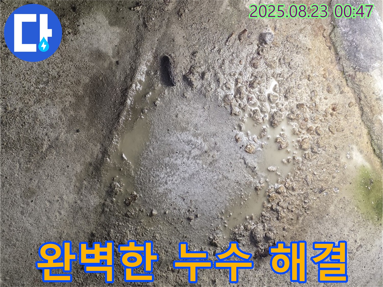 누수 문제가 완전히 해결된 깨끗하고 쾌적한 공간의 모습입니다.