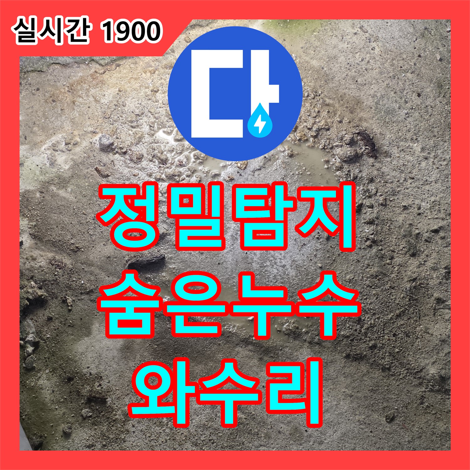 와수리 누수탐지, 정밀 장비로 찾아낸 숨은 누수! 이제 걱정 끝!