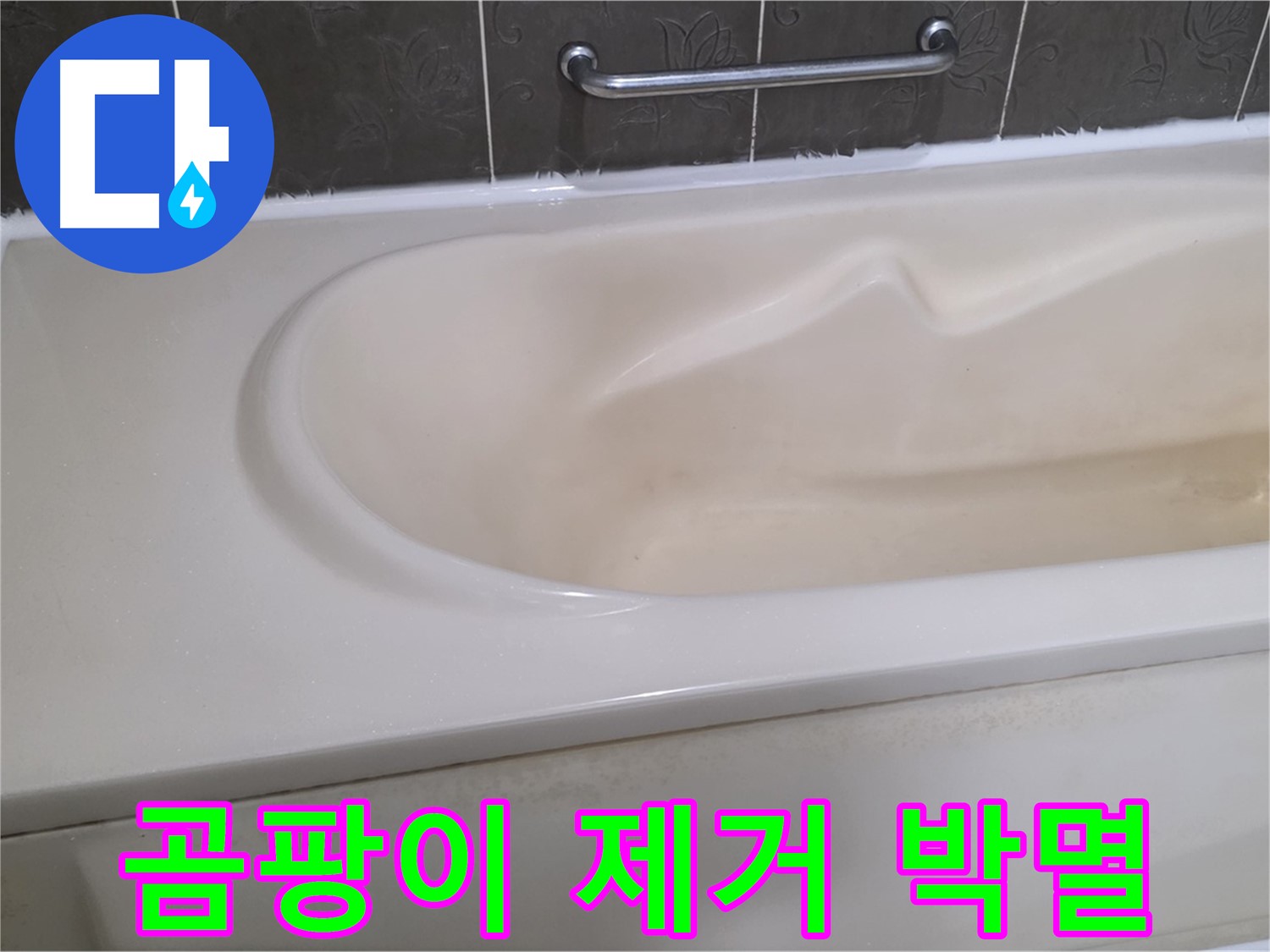 성남시 분당 운중동 - 욕조 곰팡이 제거제로 박멸