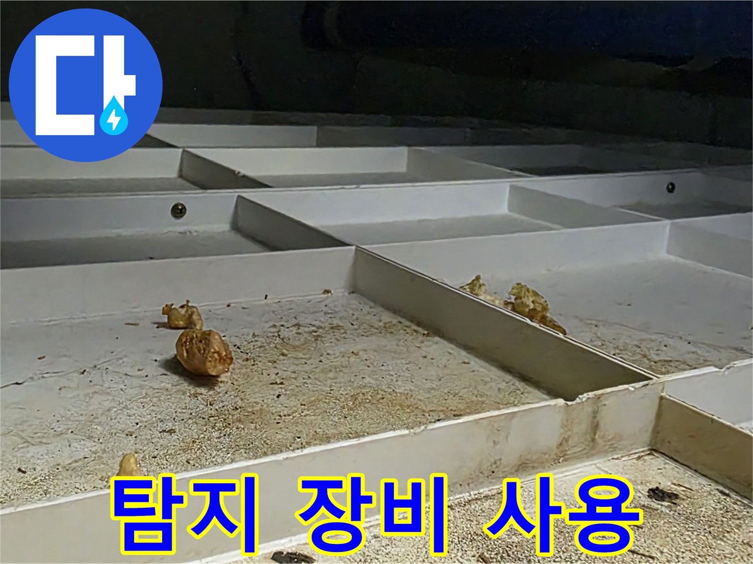 탐지 장비 사용 - 누수 탐지 장비 사용