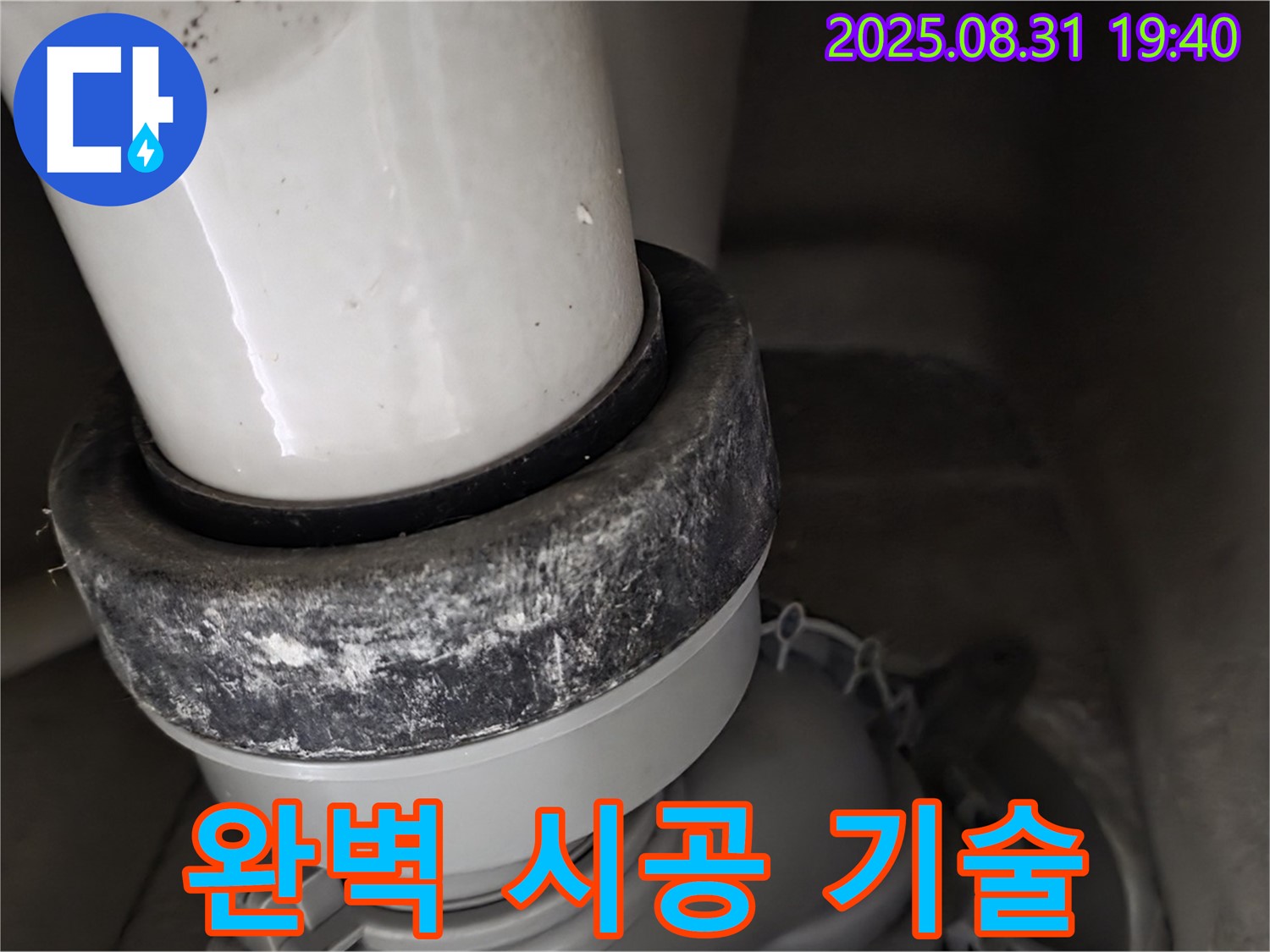 변기 배관 - 숙련된 기술 - 석회 제거