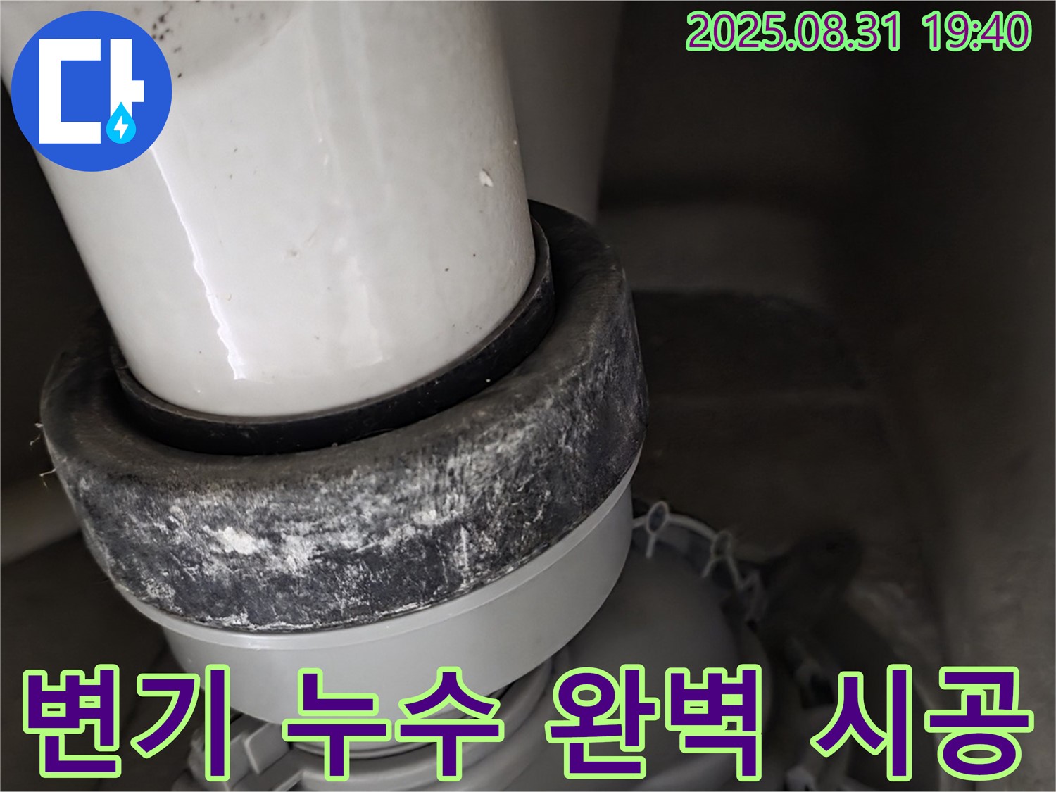 변기 하부 누수 - 숙련된 기술 - 완벽 시공