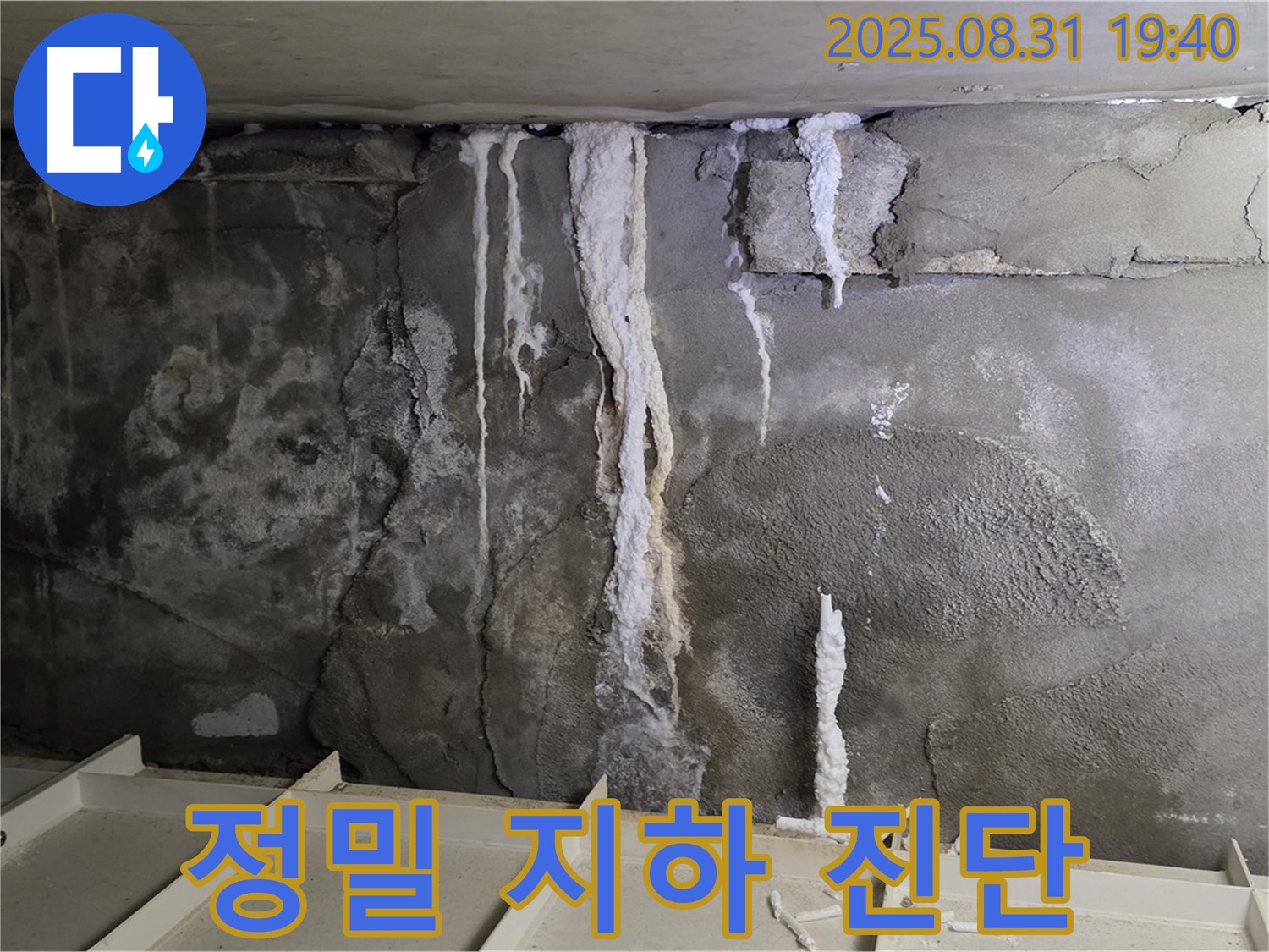 분당 산운로 주택 지하 콘크리트 누수 - 첨단 장비 사용하여 지하 누수 원인 꼼꼼하게 파악