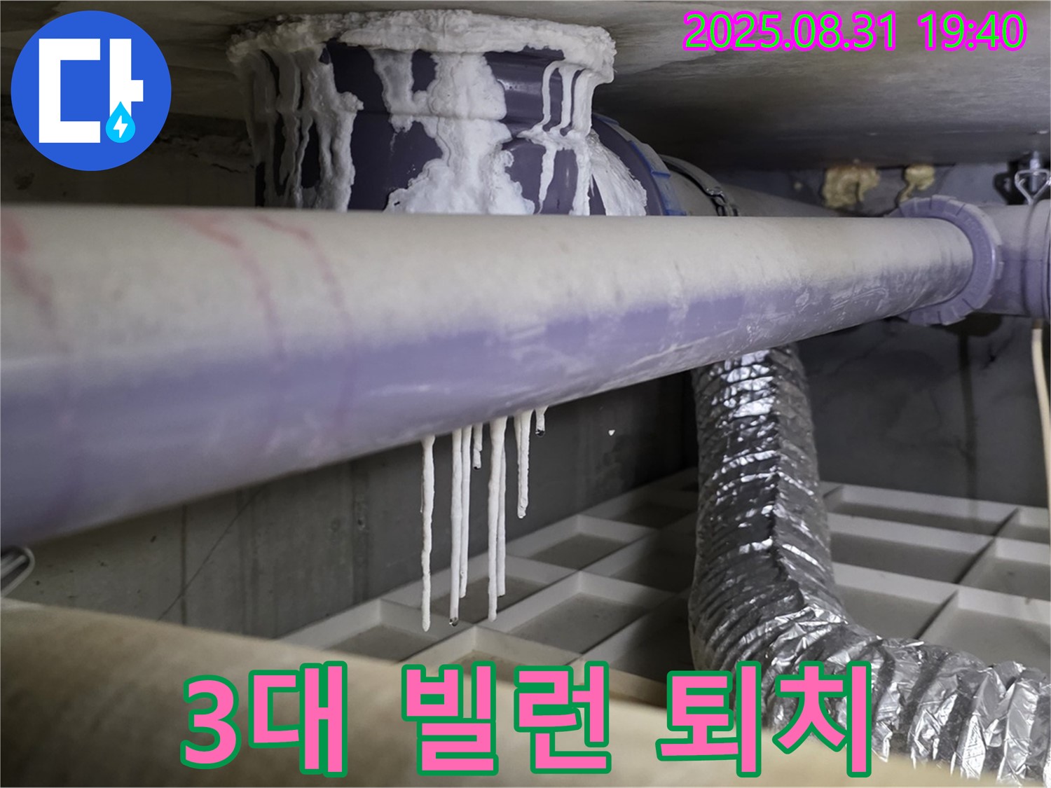 산운리 배관 누수 - 석회수, 곰팡이, 악취 3대 빌런 완전 퇴치 - 쾌적한 환경으로