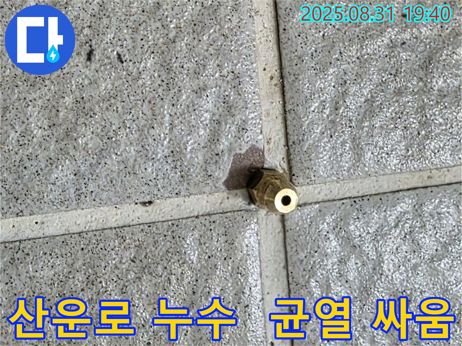 성남시 분당구 산운로 121 누수 - 미세한 균열과의 싸움에서 승리! 누수 완전 정복!