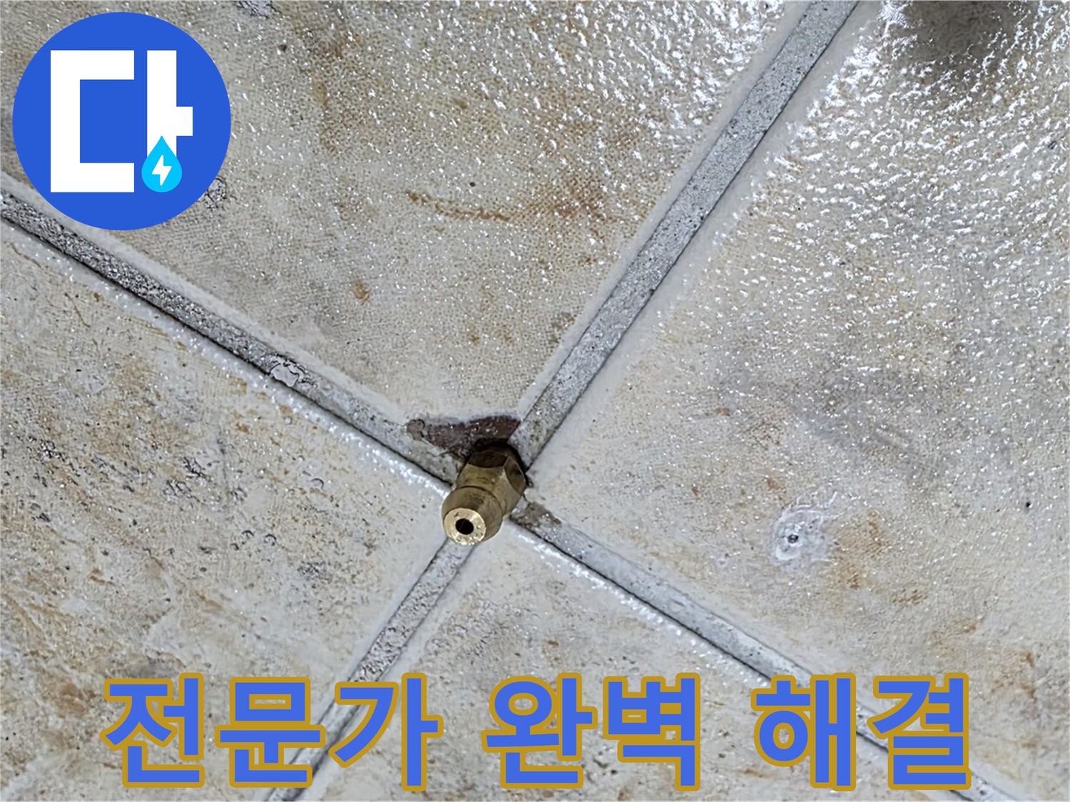 타일 틈새 누수 - 전문가의 손길