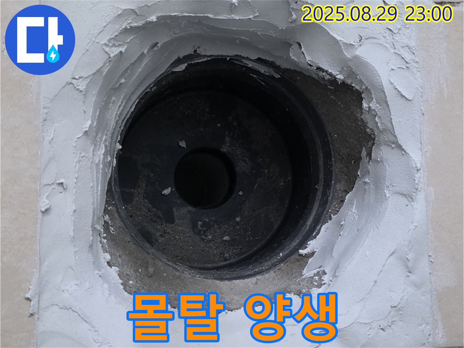 양주 서광아파트 - 몰탈 건조 중, 꼼꼼한 양생 과정