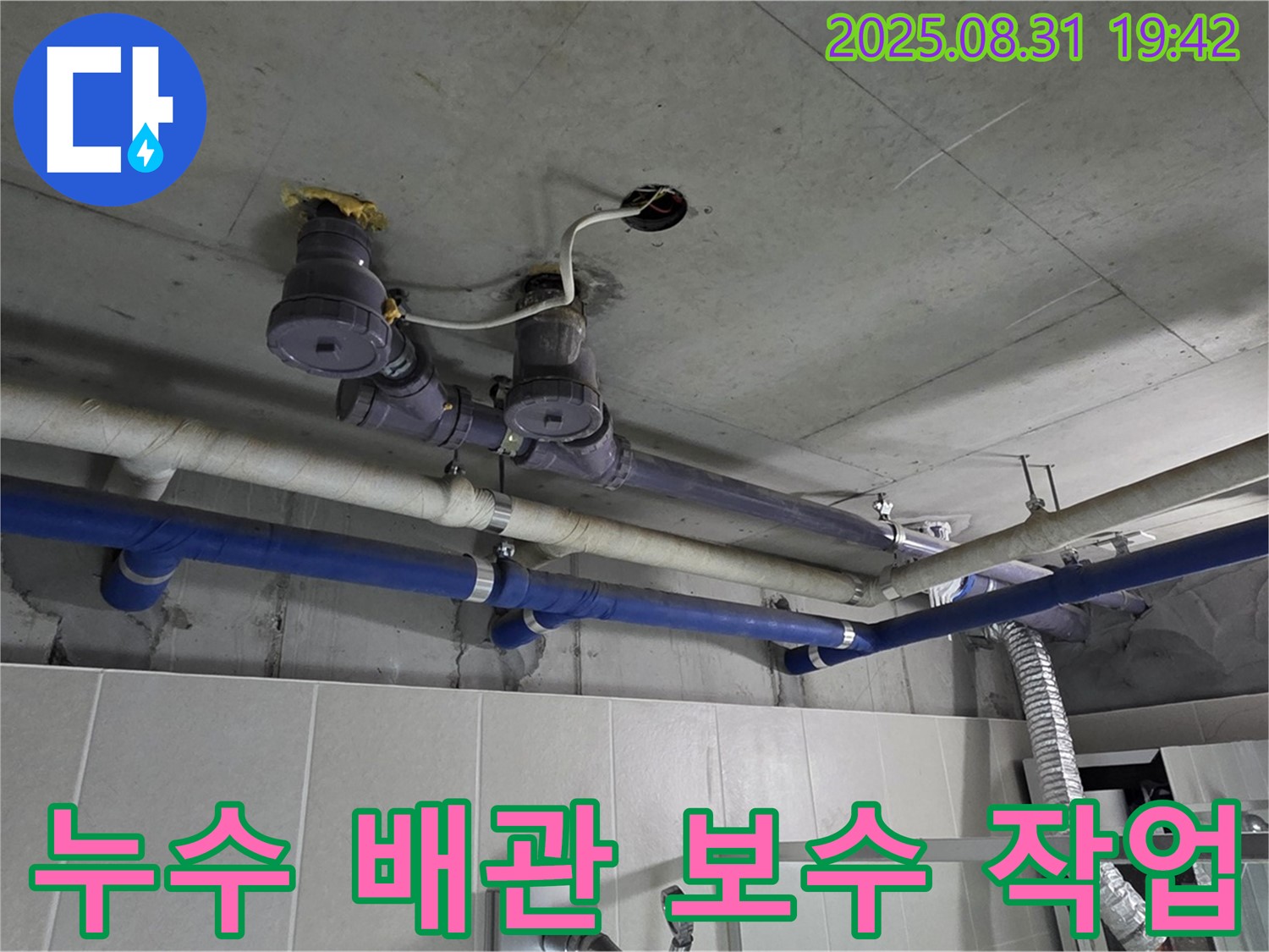 분당 운중동 누수, 누수 배관 보수 작업 - 완벽한 시공으로 누수 문제 해결!