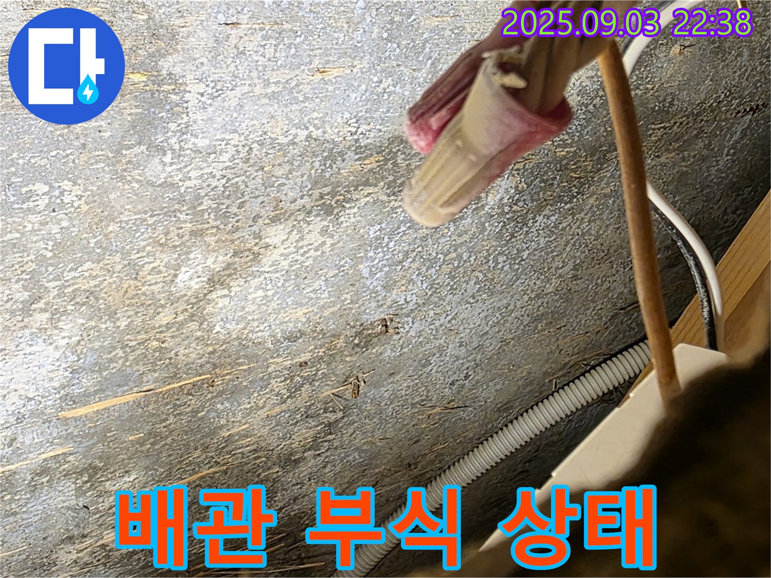 용산구 한강로2가 누수 - 배관 부식 상태 확인