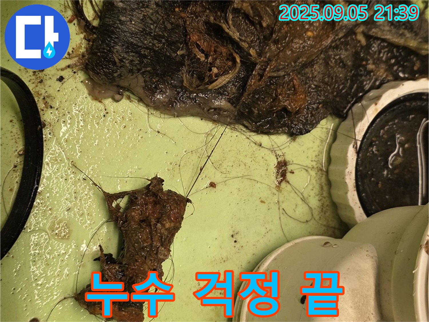 세면대 막힘 - 배수구 청소 - 누수 걱정 해결