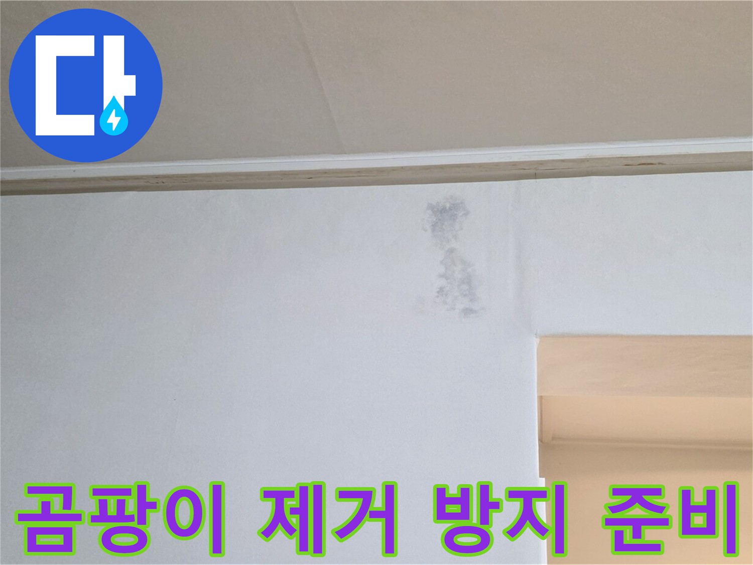 곰팡이 제거 및 방지 시공 준비 완료 - 쾌적한 공간
