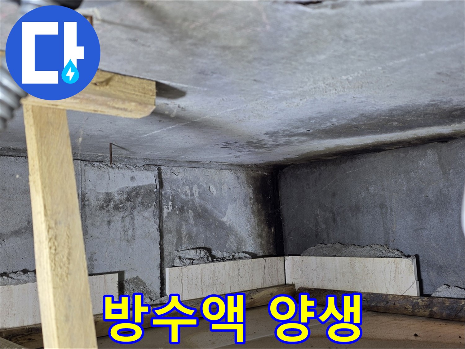 방수액 양생 - 건조 시간 철저 준수