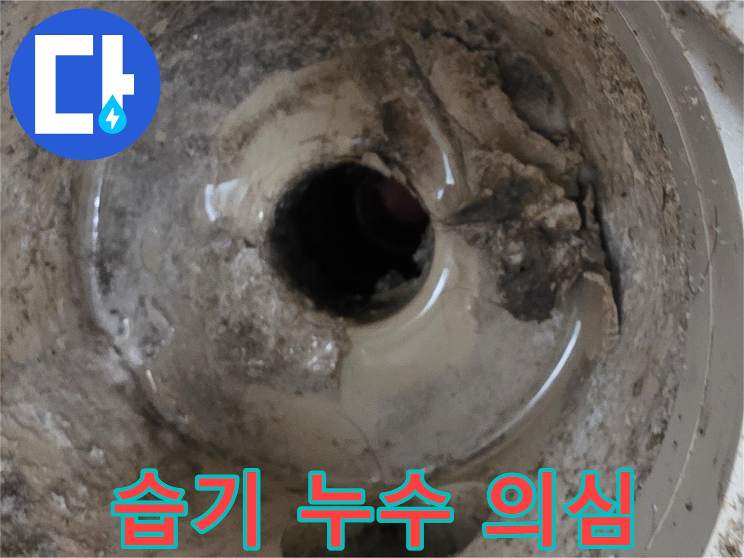 포천 일동 기산베스트빌 아파트 - 베란다 배수구 주변 습기, 누수 가능성 점검!