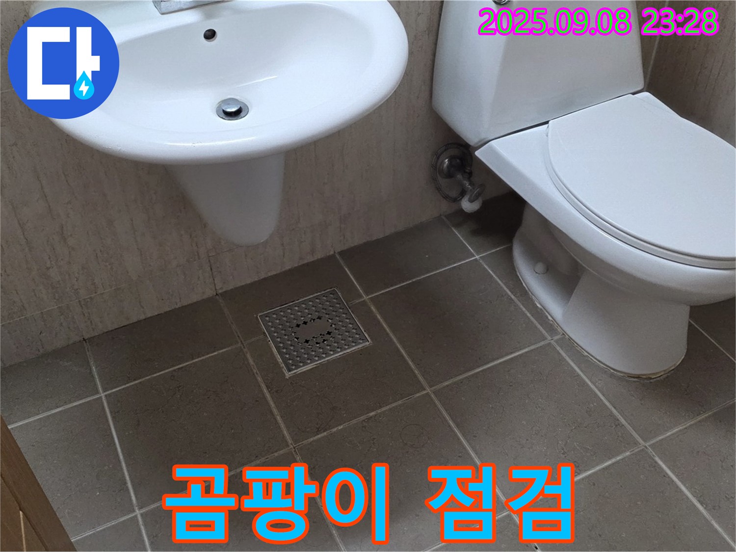포천 일동 - 세면대 배수구 주변 곰팡이 발생 및 오염 상태 꼼꼼하게 점검