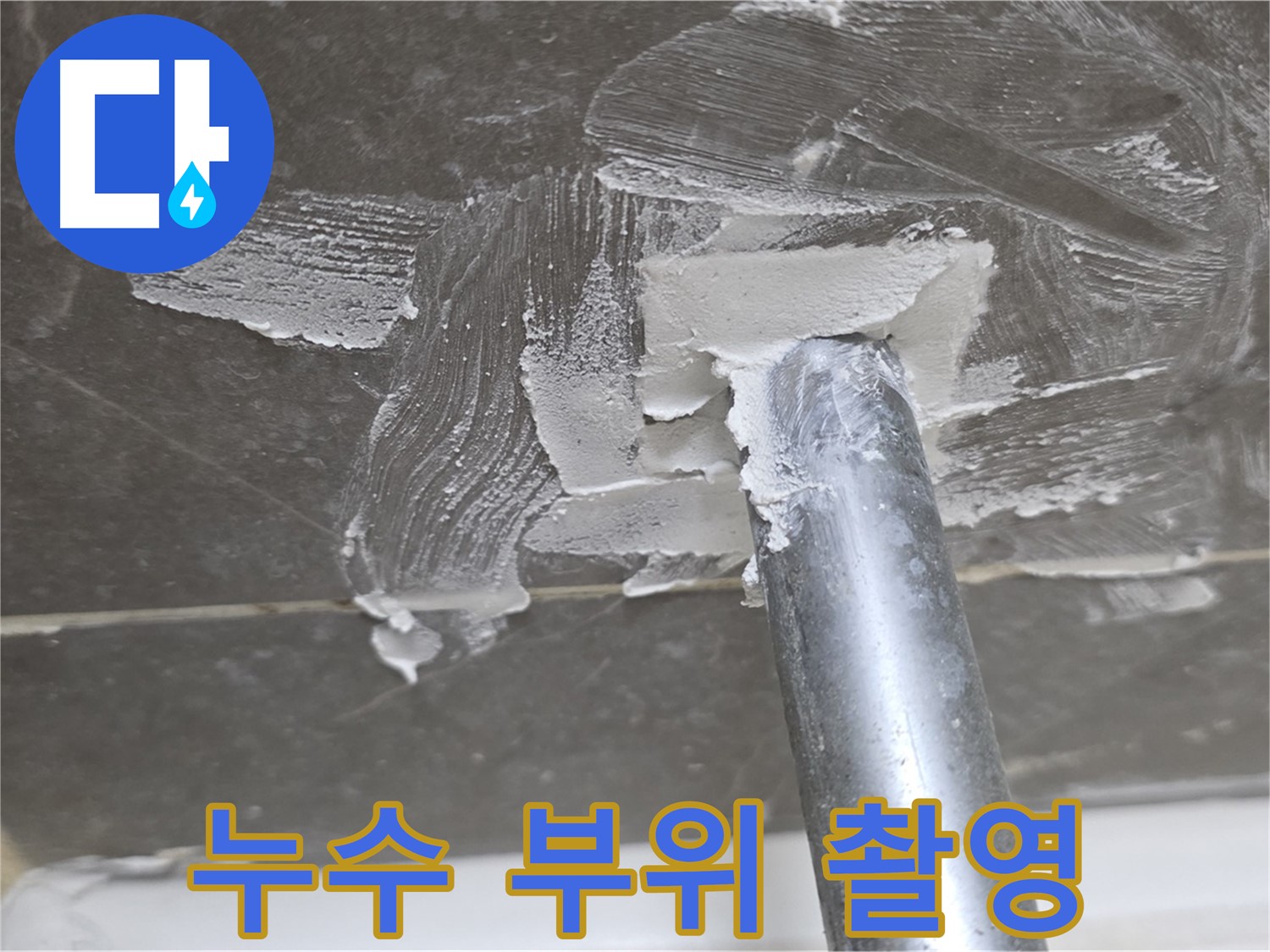 누수 부위 집중 촬영 - 정확한 상황 파악
