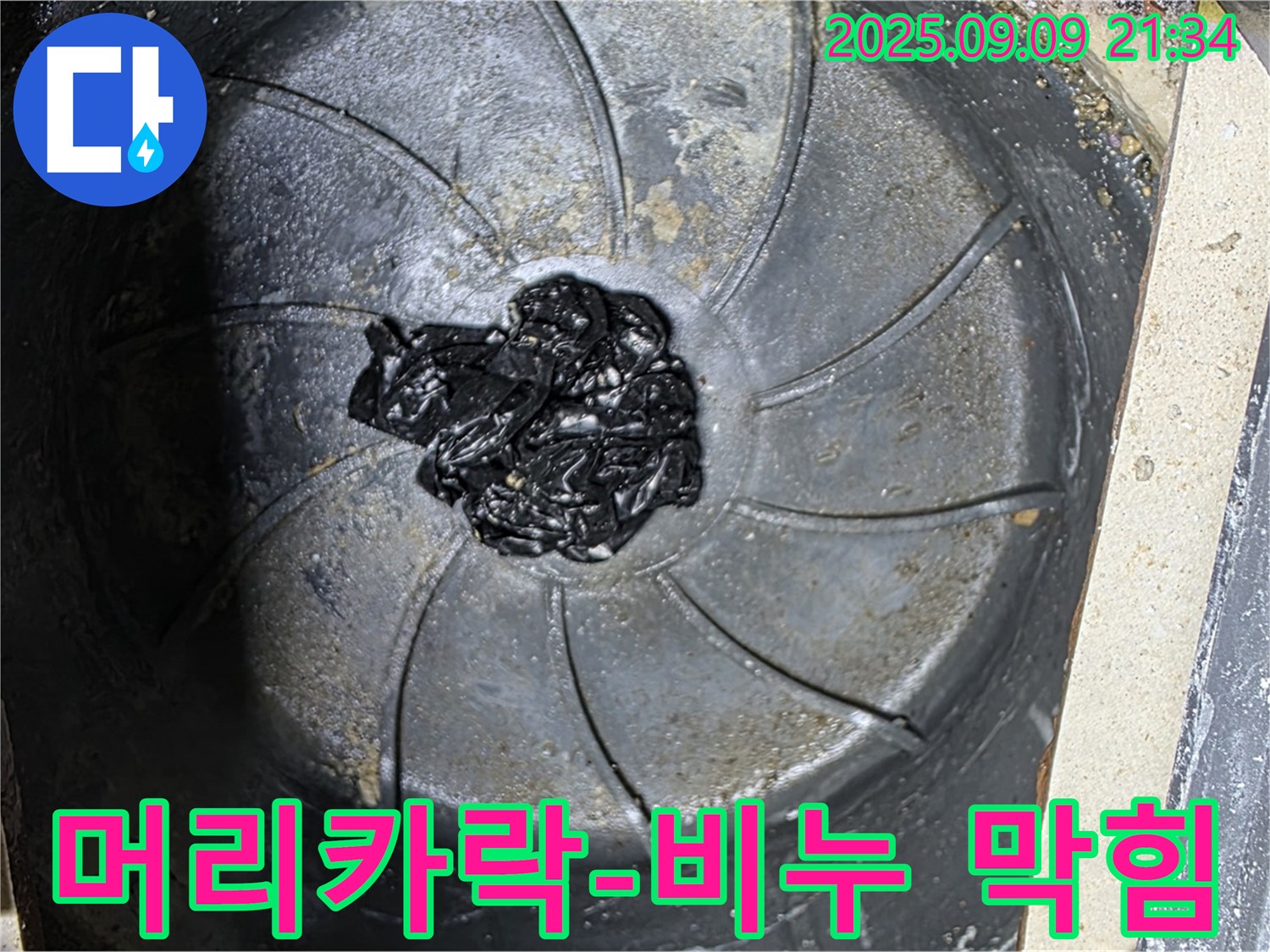 욕조 배수구 막힘 - 머리카락과 비누 찌꺼기의 환상적인 조합