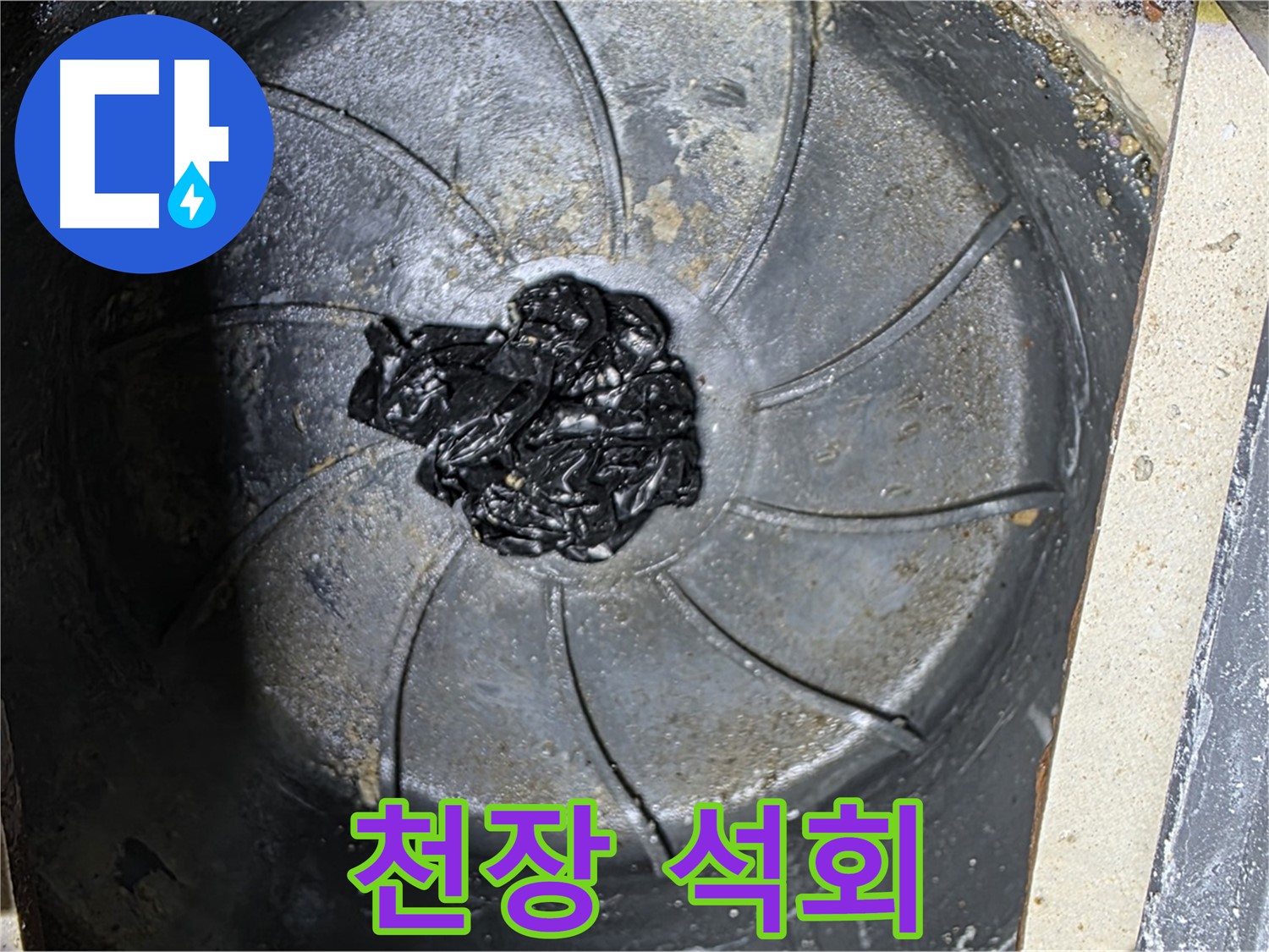 천장 석회 - 방치하면 위험해요!