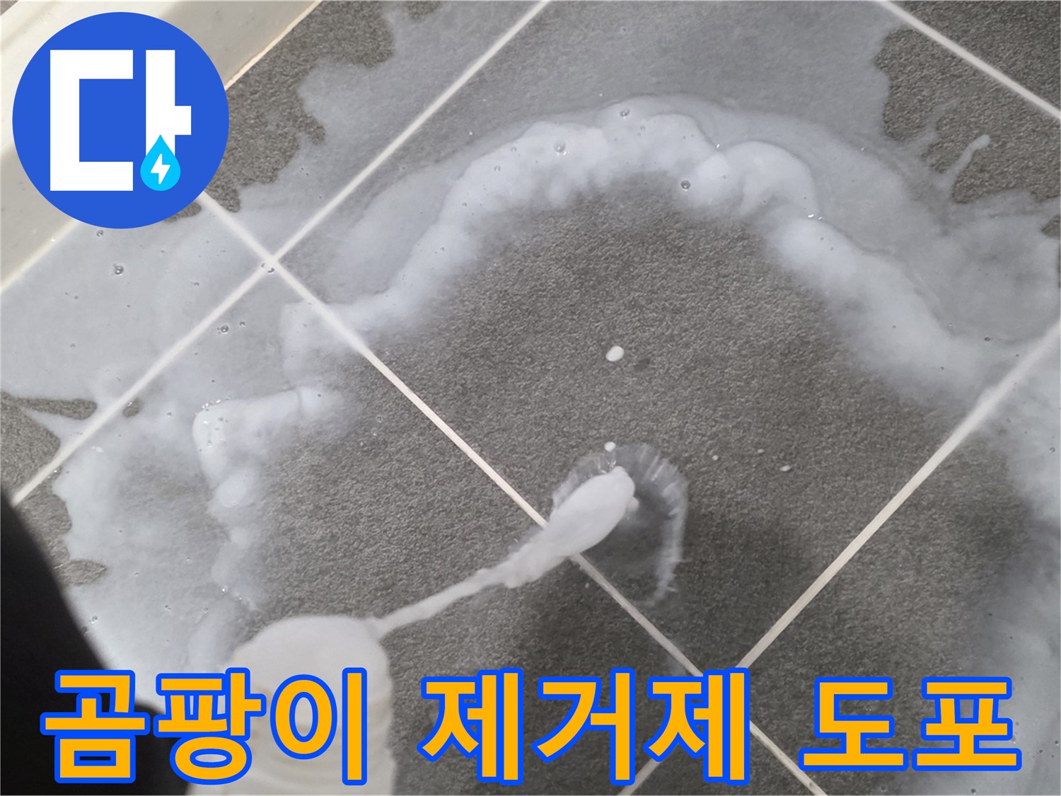 파주시 동패동 어반프라임 욕실 - 곰팡이 제거제 꼼꼼 도포 작업