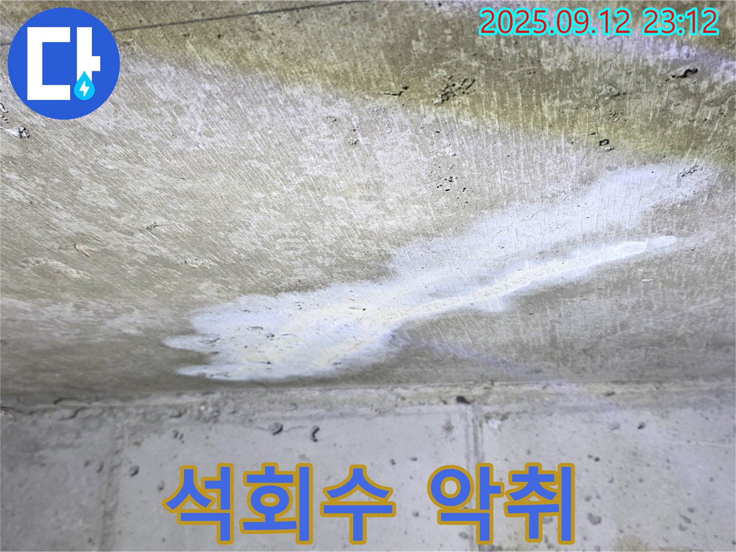 중계동 현대5차 아파트 누수 - 천장 석회수 악취 - 건강 위협