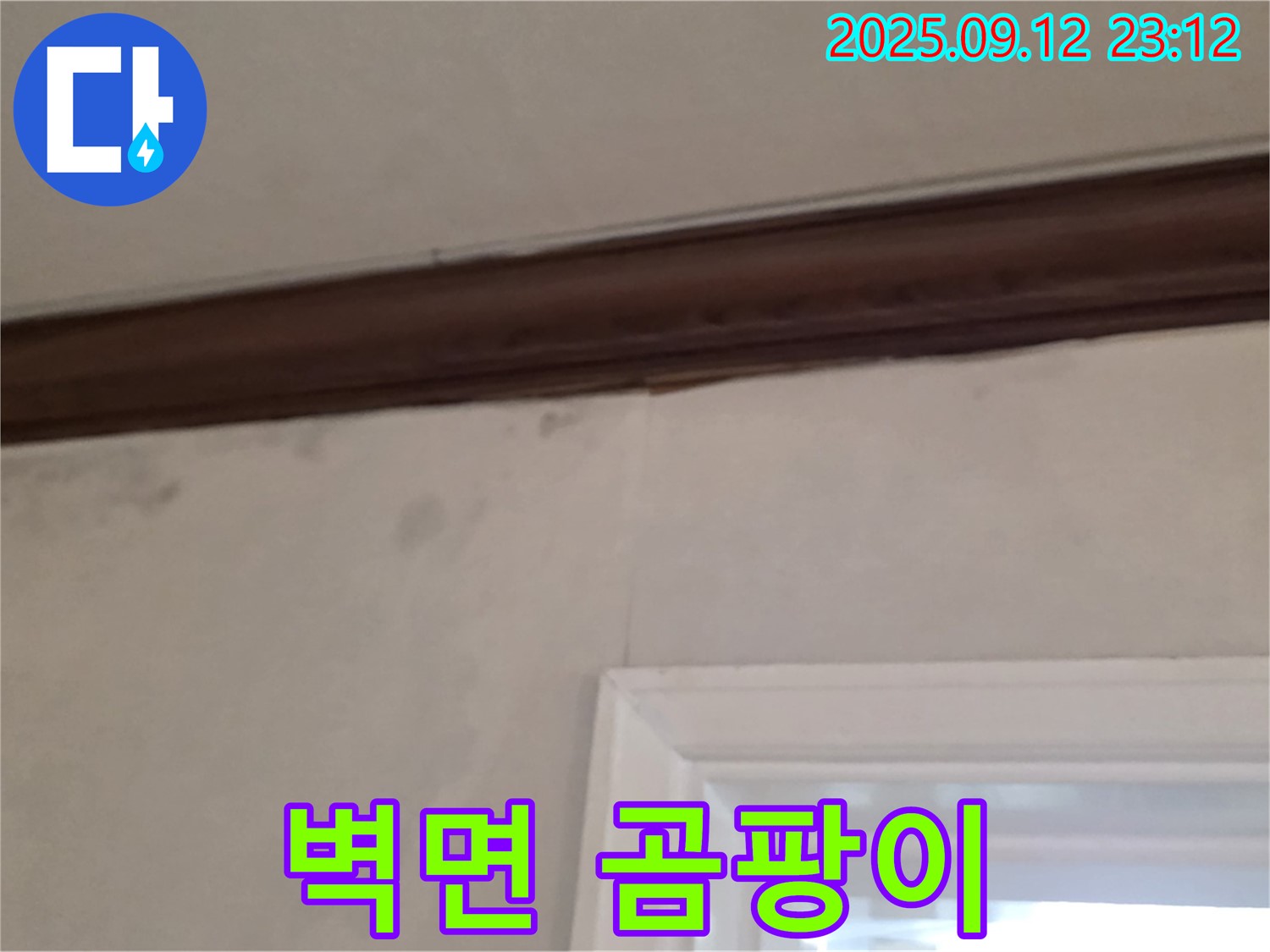 중계동 현대5차 아파트 벽면 누수 - 곰팡이