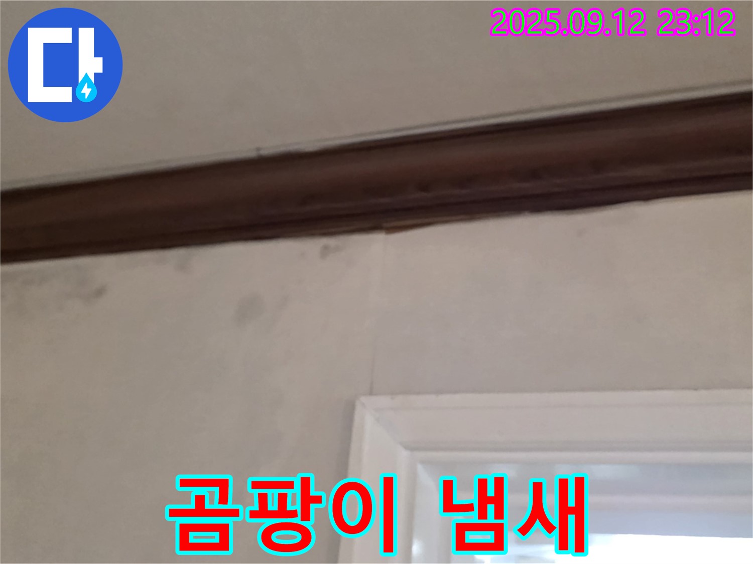 중계동 현대5차 아파트 벽면 누수 - 곰팡이 냄새