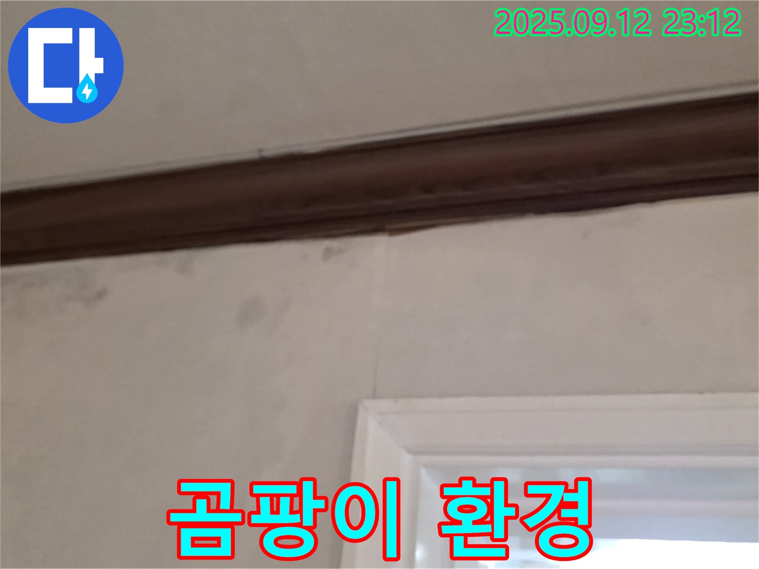 중계동 현대5차 아파트 벽면 누수 - 습기