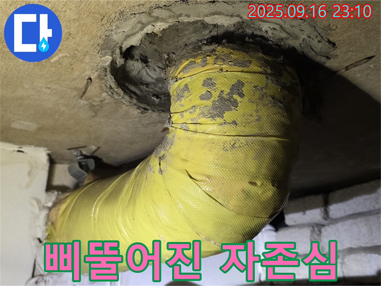 삐뚤어진 자존심 - 노란 배관, 제자리를 찾아주세요!