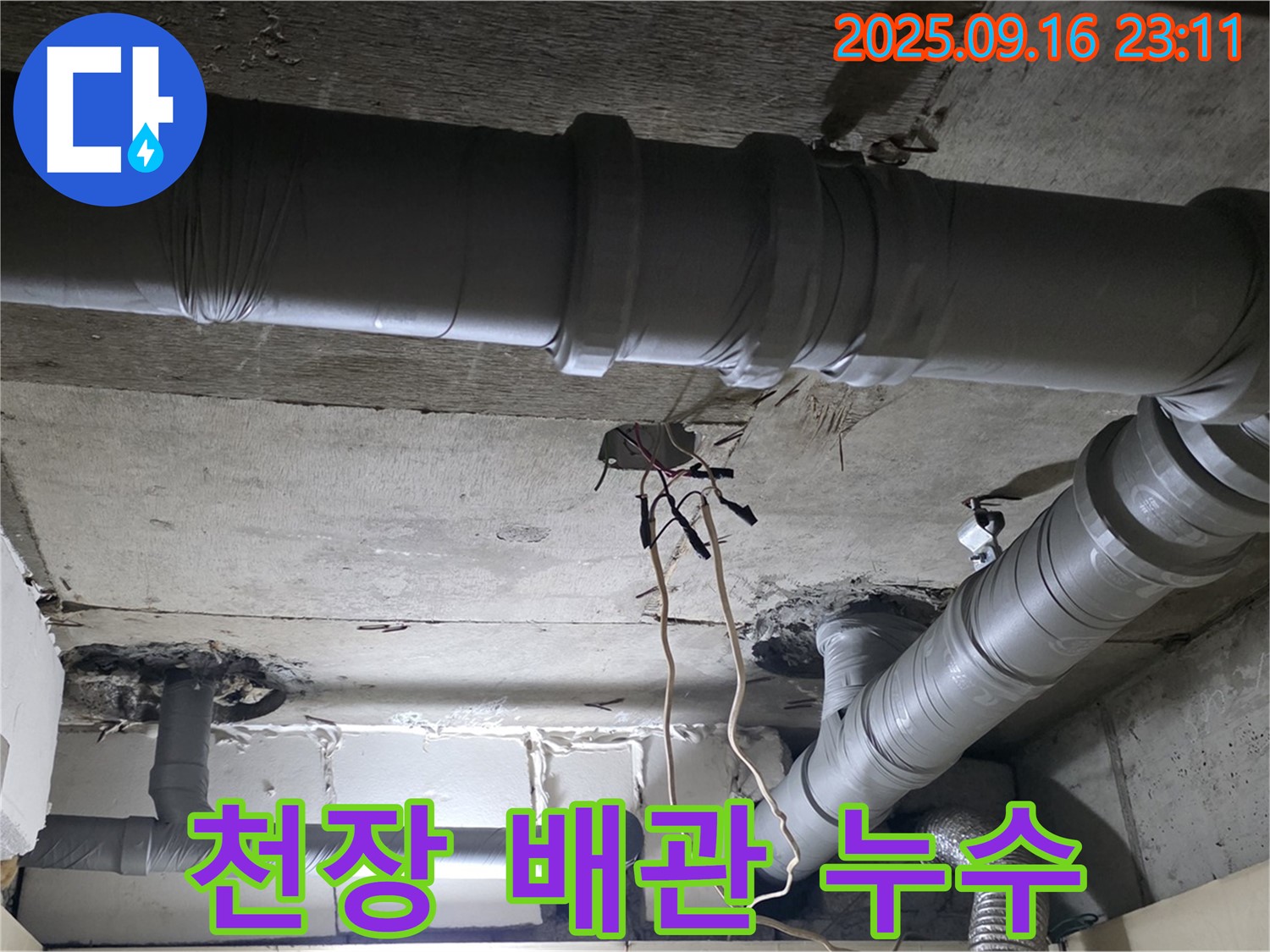 아파트 천장 누수 - 은평구 신사동 새절역 현대아파트 배관 누수 탐지 과정