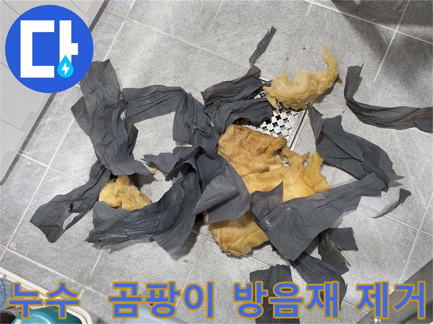 하수 배관 곰팡이 방음재 제거 - 쾌적한 환경으로