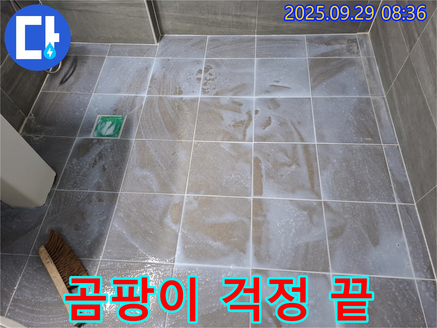 타일 틈새 - 청소로 곰팡이 걱정 끝