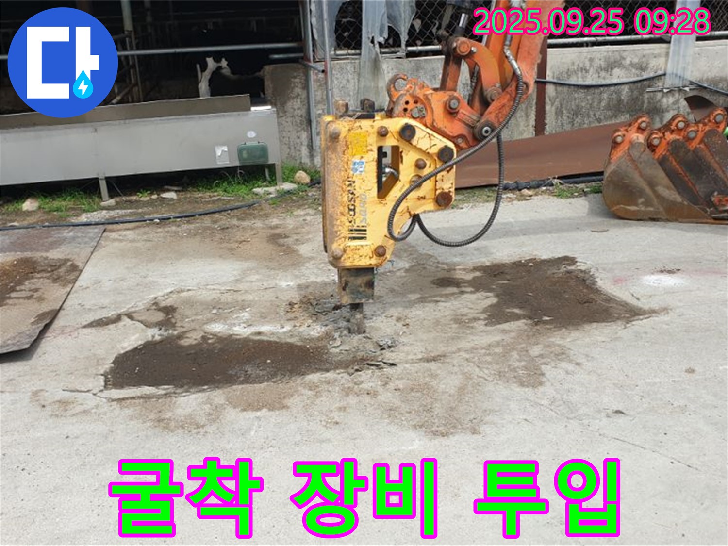 양주시 백석읍 복지리 누수 - 굴착 장비 투입, 신속한 누수 해결