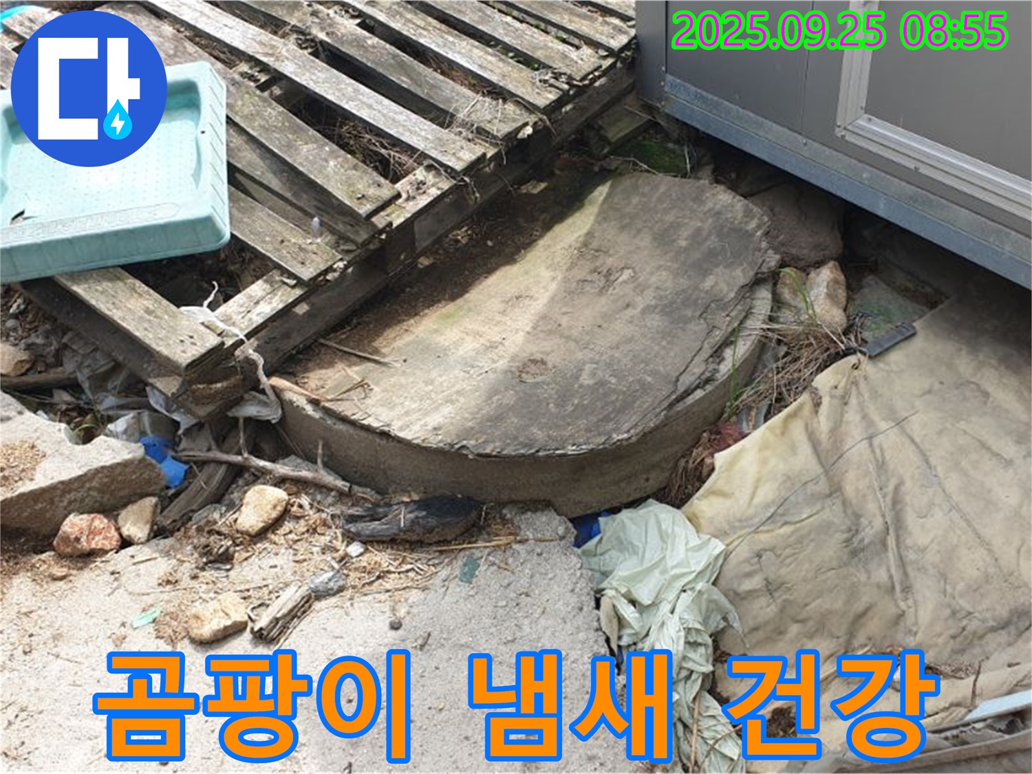 양주시 백석읍 복지리 누수 - 폐자재 속 곰팡이 냄새