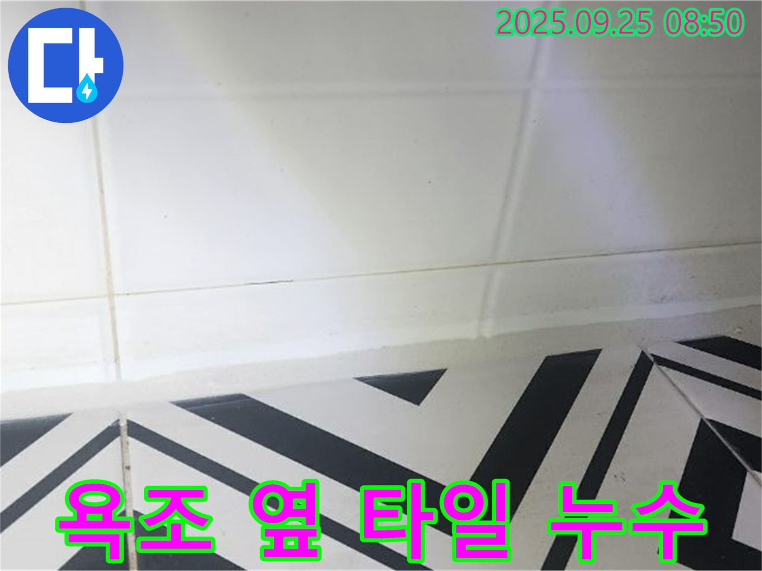 양주시 백석읍 오산리 욕조 옆 타일 틈새 누수 - 완벽한 누수 차단으로 쾌적한 욕실 환경 조성