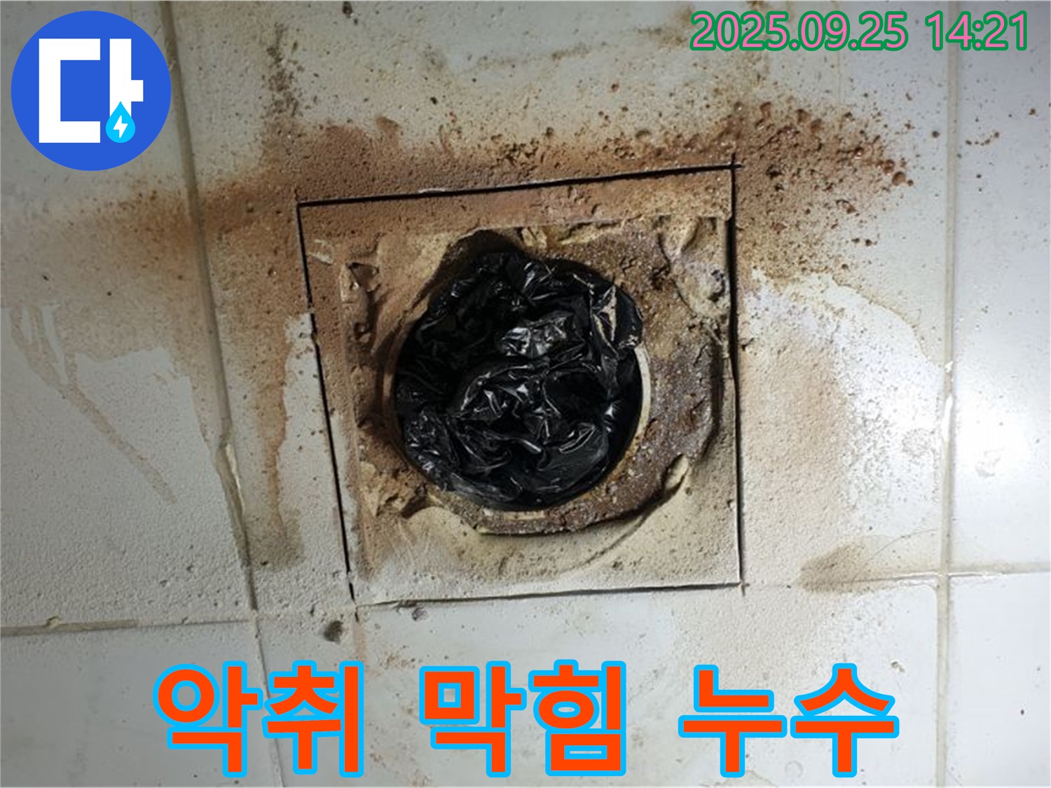 의정부 배수구 악취와 막힘 - 누수까지 의심해 보세요