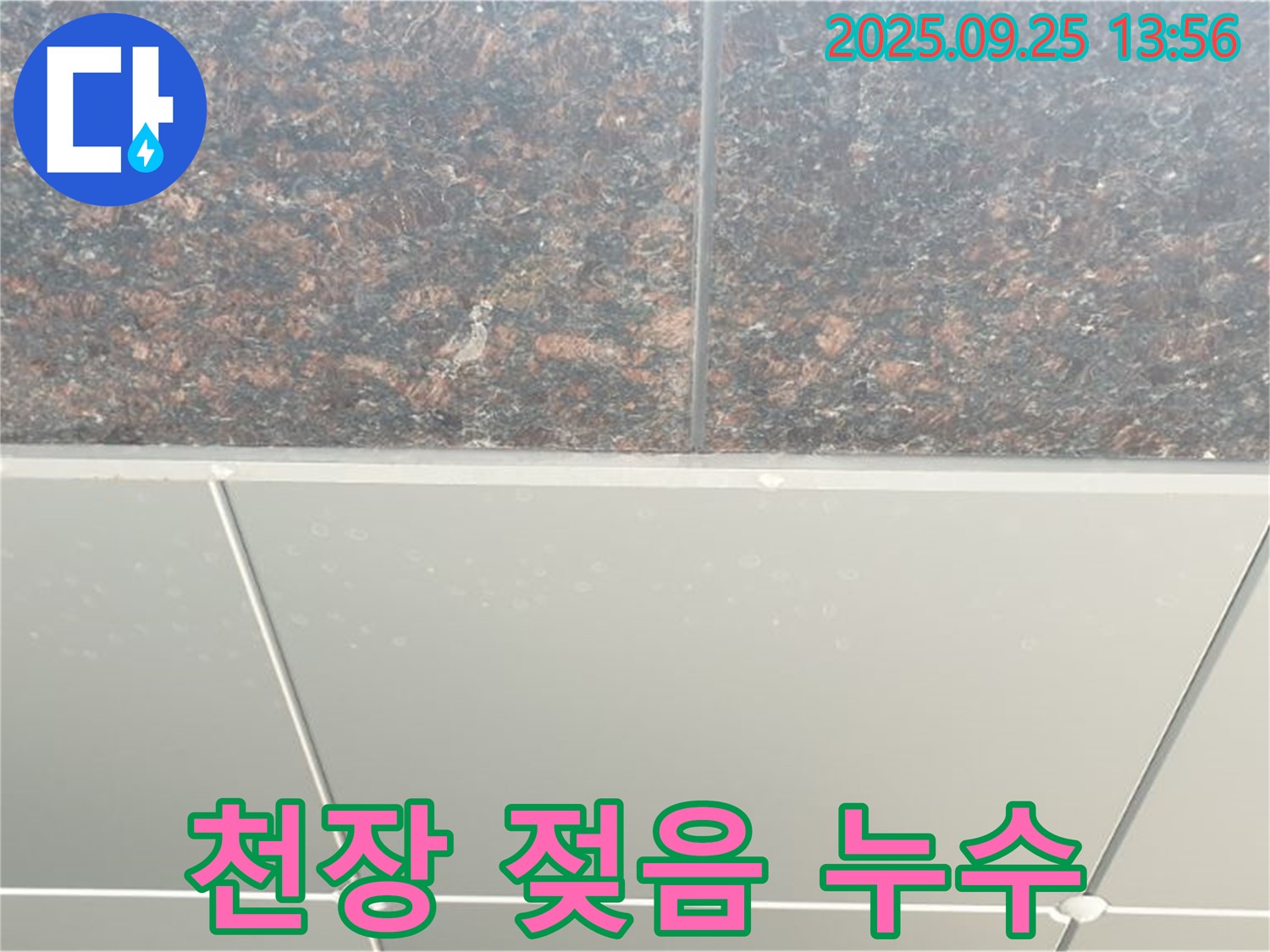 의정부 누수 - 천장 석고보드 젖음, 누수 의심 증상