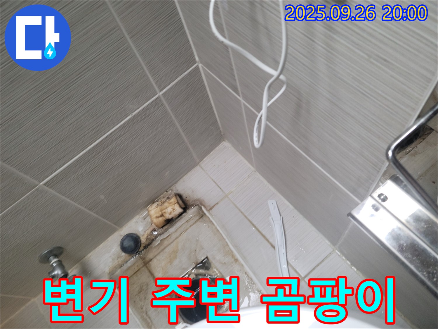 동두천 누수 - 변기 주변 곰팡이 확인 - 지속적인 누수