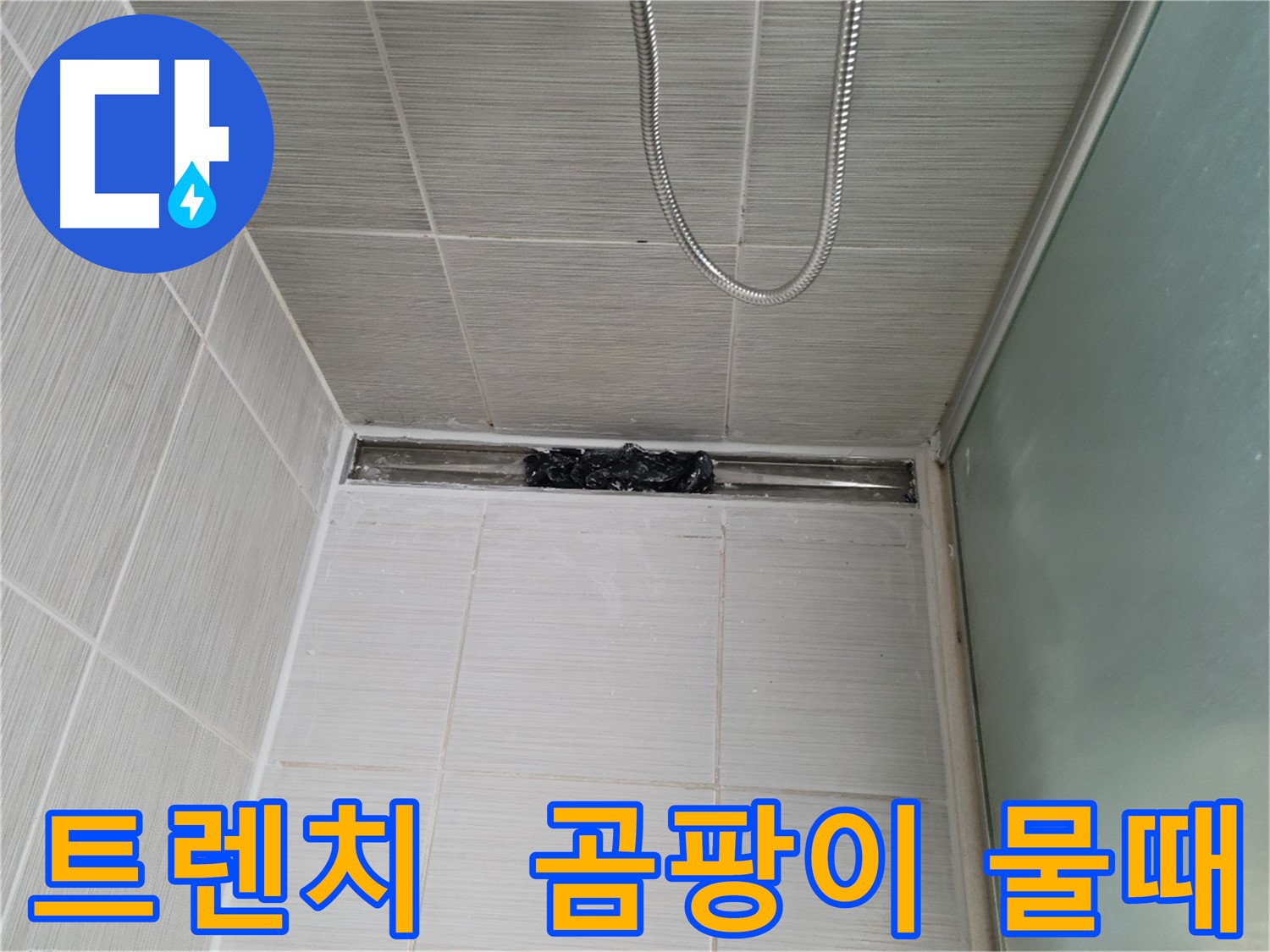 샤워부스 트렌치 - 곰팡이와 물때의 콜라보