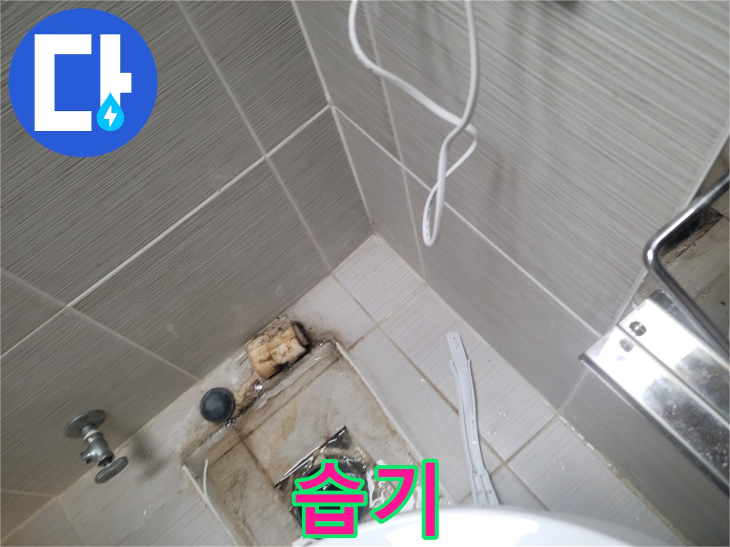 아파트 욕실 배수구 주변 - 습기