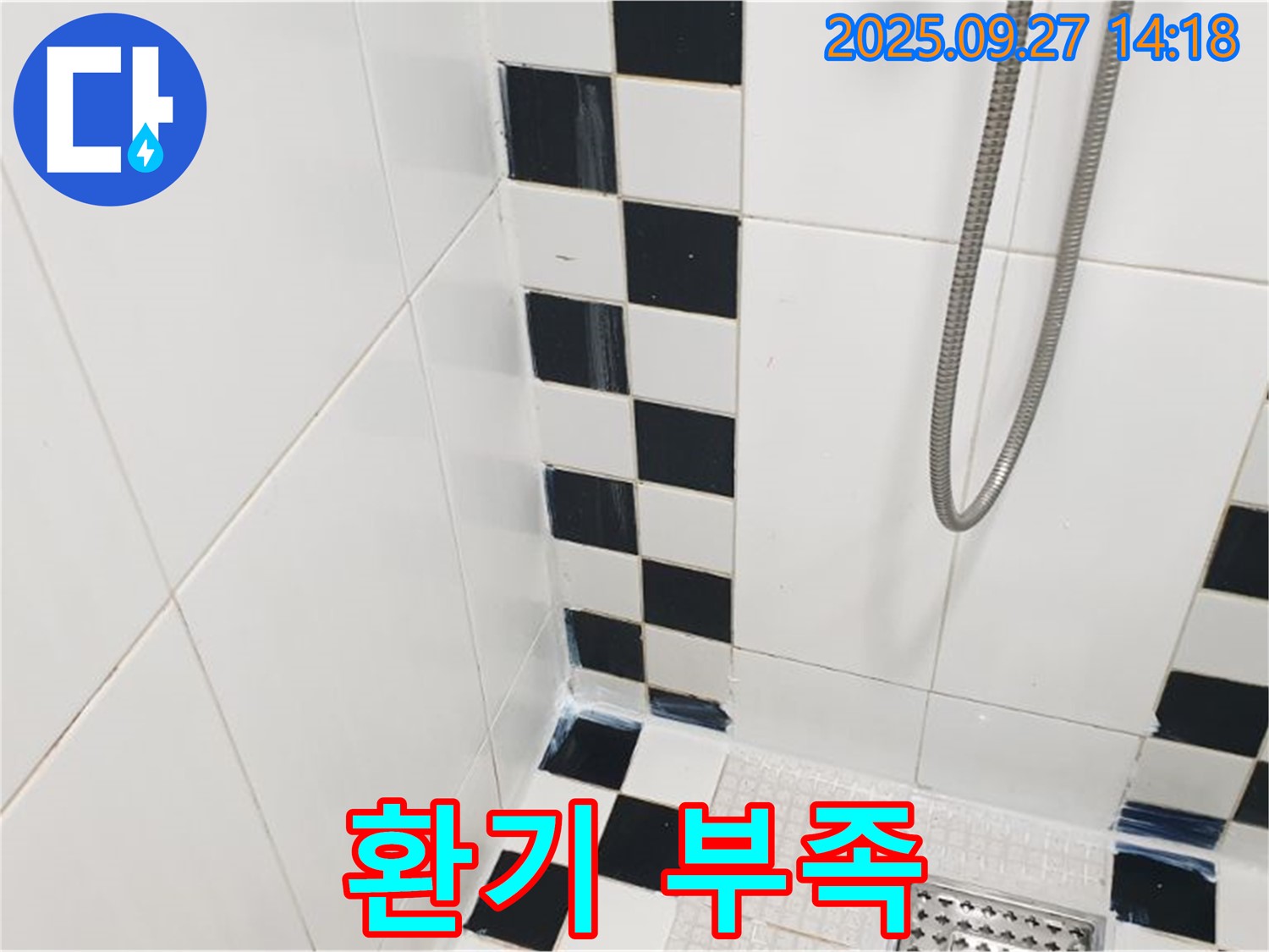 양주시 광적면 광석리 욕실 - 샤워기 사용 후 환기 부족, 곰팡이