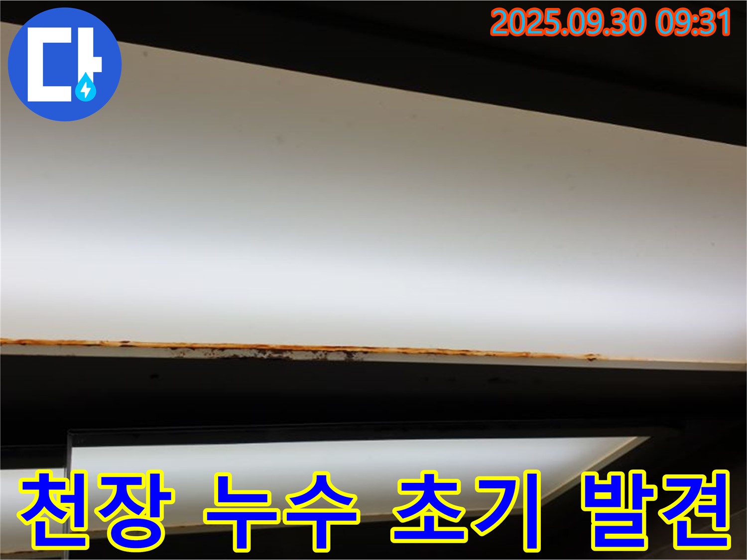 양주시 광적면에서 발생한 천장 누수 초기 발견 - 누수 전문가의 신속한 진단