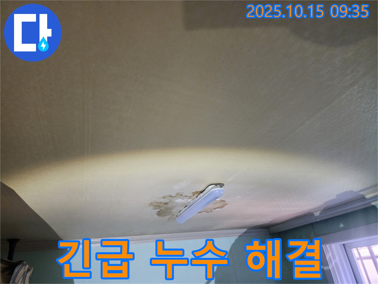 공릉동 동우빌라 천장 누수 - 긴급 상황, 즉시 해결을 위한 작전 개시