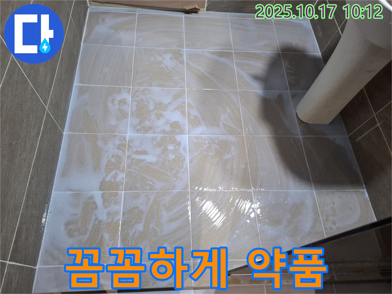꼼꼼하게 약품 처리 - 곰팡이 제거