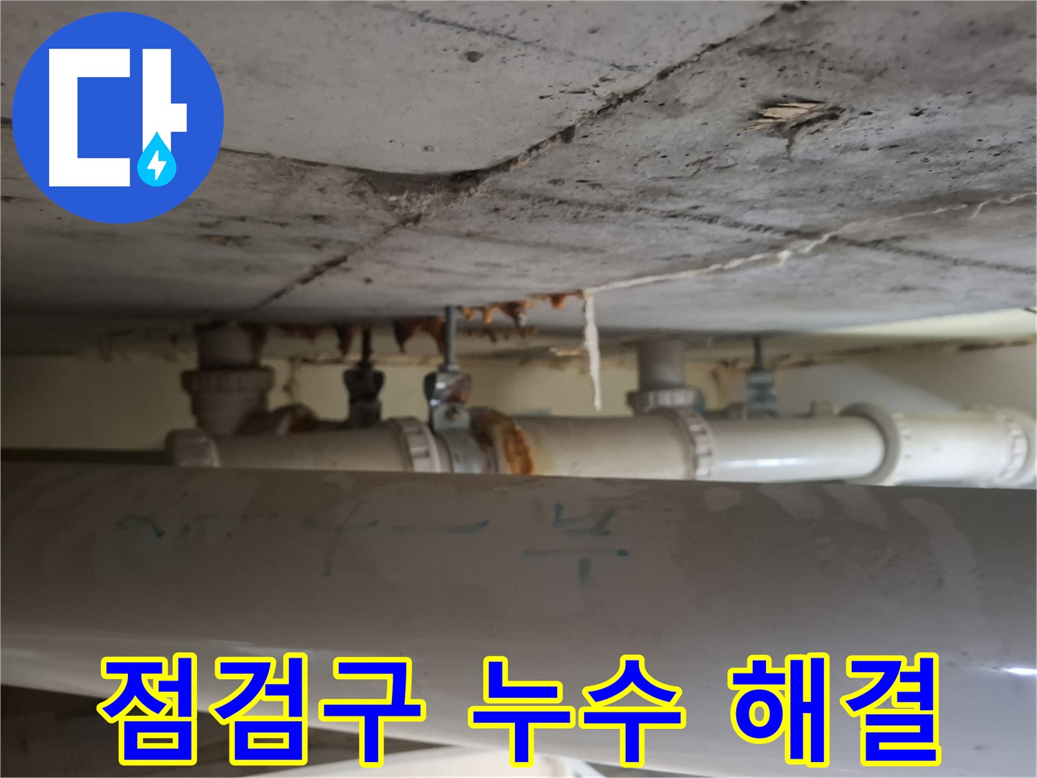 분당 아파트 점검구 천장 배관 누수 - 전문 장비 이용 누수 탐지